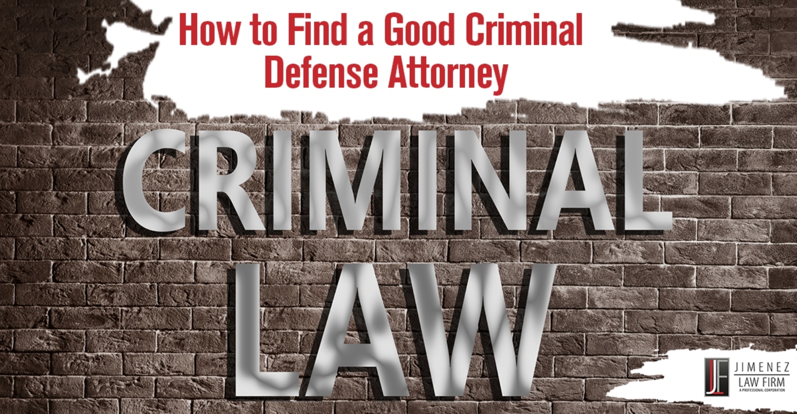 Image of a brick wall in the background with the words Criminal Law attached in a silver metallic color. If you or someone close to you has been accused of a crime, it can be intimidating to figure out how to find the right criminal defense attorney. With so many lawyers offering their services, it's hard to know who is reputable and who will provide the best representation for your case. The consequences of hiring the wrong criminal defense attorney can be devastating — from losing a case in court to serving an excessive sentence, these consequences can haunt someone for years. Turning to The Jimenez Law Firm, P.C. is the solution you need. Their experienced attorneys have years of experience in criminal law and they are skilled at representing a variety of cases. From providing personalized representation tailored to each individual client’s needs to developing effective strategies based on up-to-date knowledge of criminal law.
