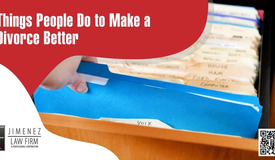 Things People Do to Make a Divorce Better