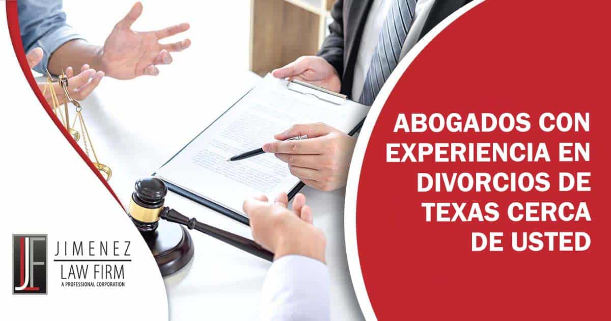 Abogados con experiencia en divorcios de Texas cerca de usted Contrato relacionado con servicios legales de divorcio