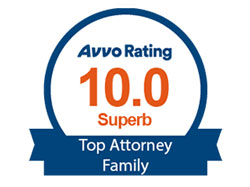 Avvo 10.0 Superb attorney rating graphic