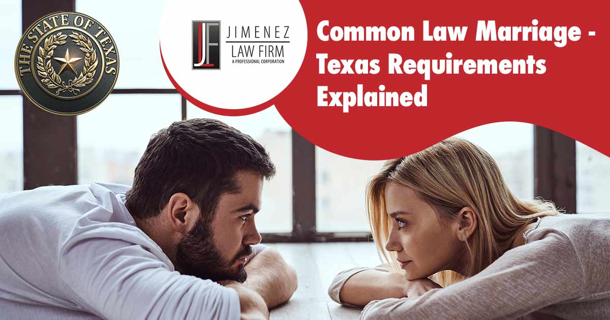 Common law marriage requirements graphic