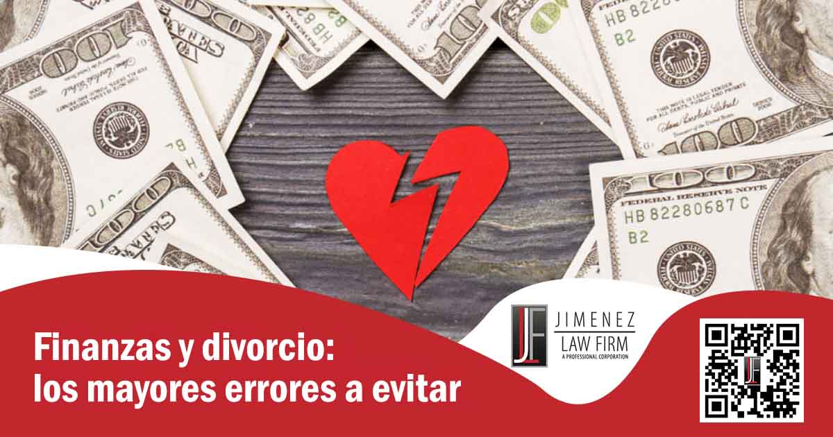 Dinero y corazón roto sobre las finanzas durante el divorcio