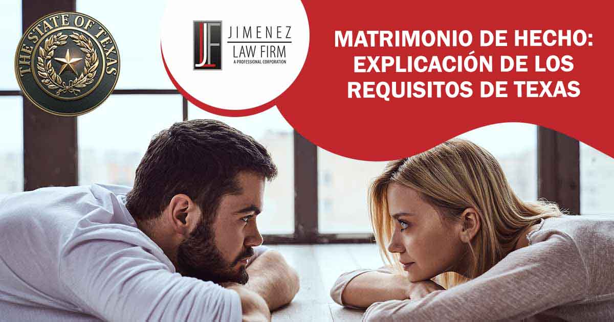 Matrimonio de hecho: requisitos de Texas Pareja en un gráfico sobre los requisitos del matrimonio de hecho en Texas