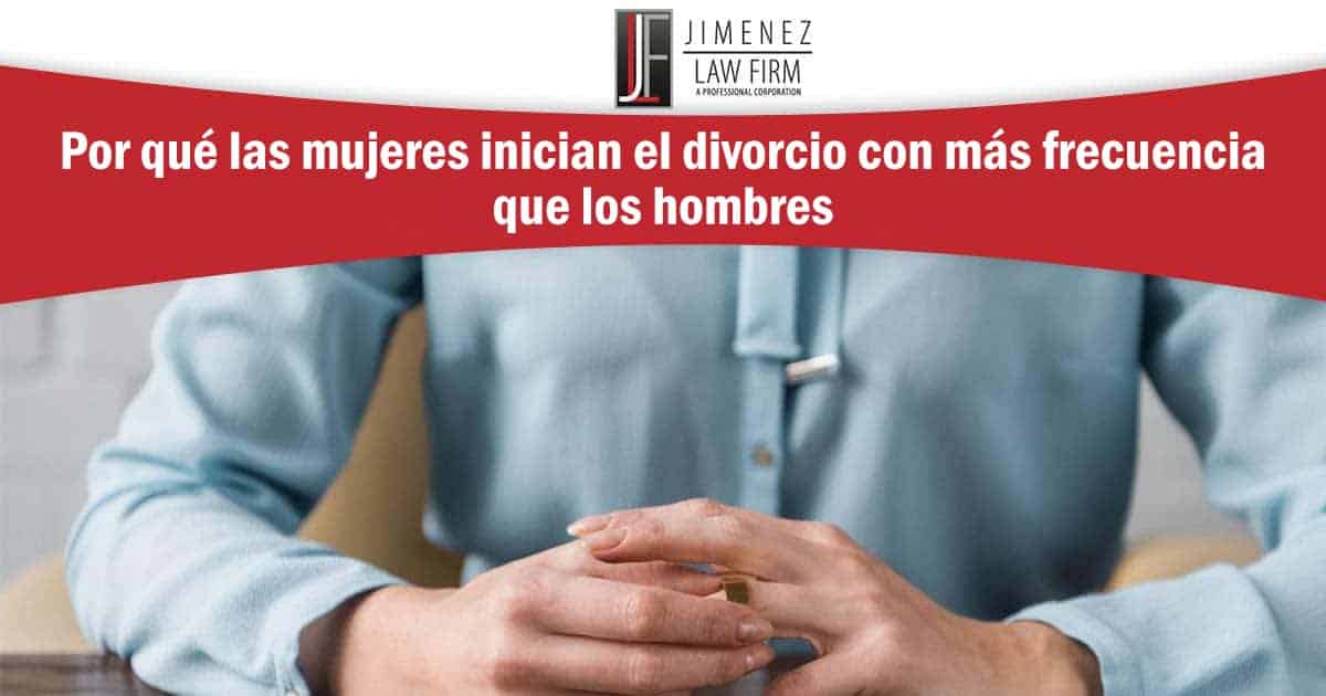 Gráfico sobre mujeres que inician el divorcio