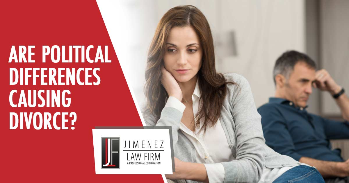 Political Differences and Divorce Political differences and divorce graphic