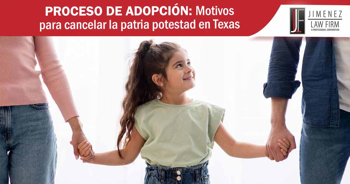 Proceso de adopción y patria potestad en Texas Niño en un gráfico sobre adopción y patria potestad