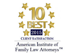 10 Best American Institute of Family Law Attorneys 2015 recognition