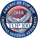 America's Top 100 Criminal Defense Attorneys 2018 recognition