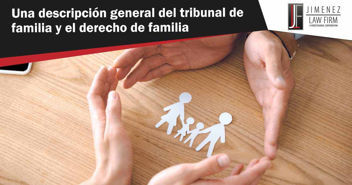 Tribunal de Familia y Derecho de Familia Figuras de papel de una familia en contenido sobre derecho de familia